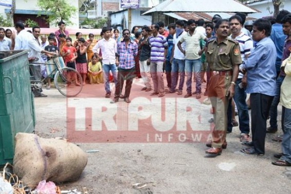Unlicensed butchery of cattle at a rise in NE Tripura : brutally killed cow found inside sack at Agartala one day after Bengali New Year